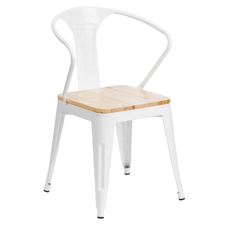 Silla tolix con brazos Blanca-1