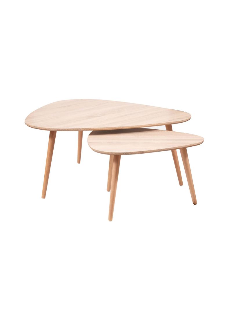 Set de mesas Laterales Eames color Madera-0