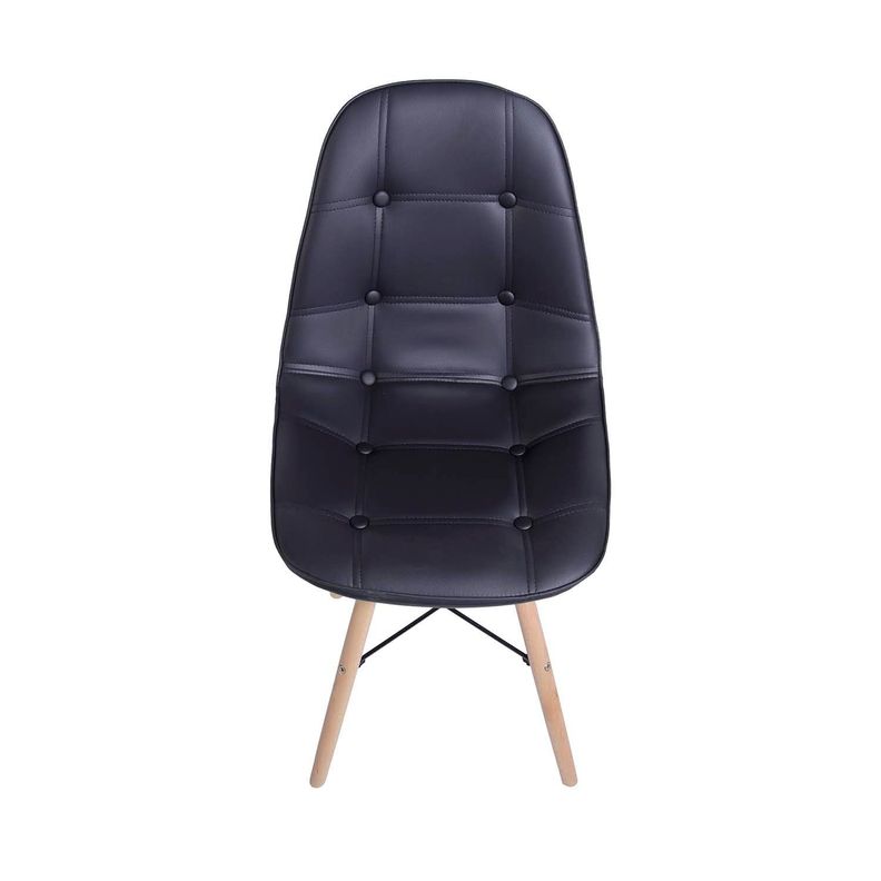 Pack 4 sillas Eames acolchada negra-4