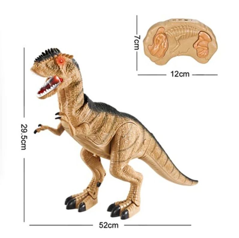 DINOSAURIO CONTROL REMOTO GRANDE 52 CM, LUZ Y SONIDO-1