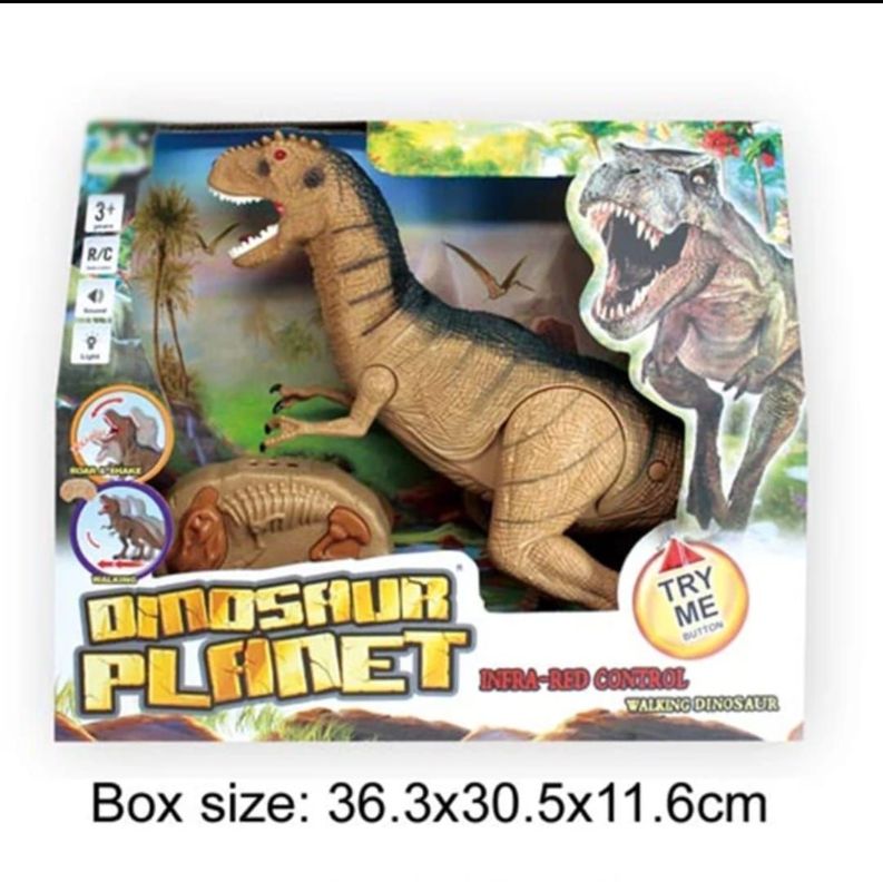 DINOSAURIO CONTROL REMOTO GRANDE 52 CM, LUZ Y SONIDO-3