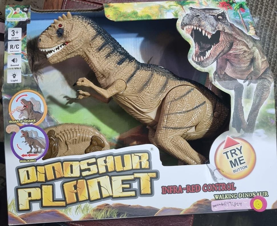 DINOSAURIO CONTROL REMOTO GRANDE 52 CM, LUZ Y SONIDO-4