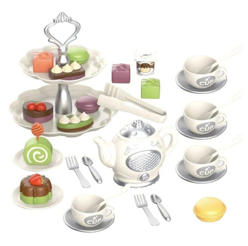 SET DE TAZAS DE TE DE JUGUETE CON ACCESORIOS-0