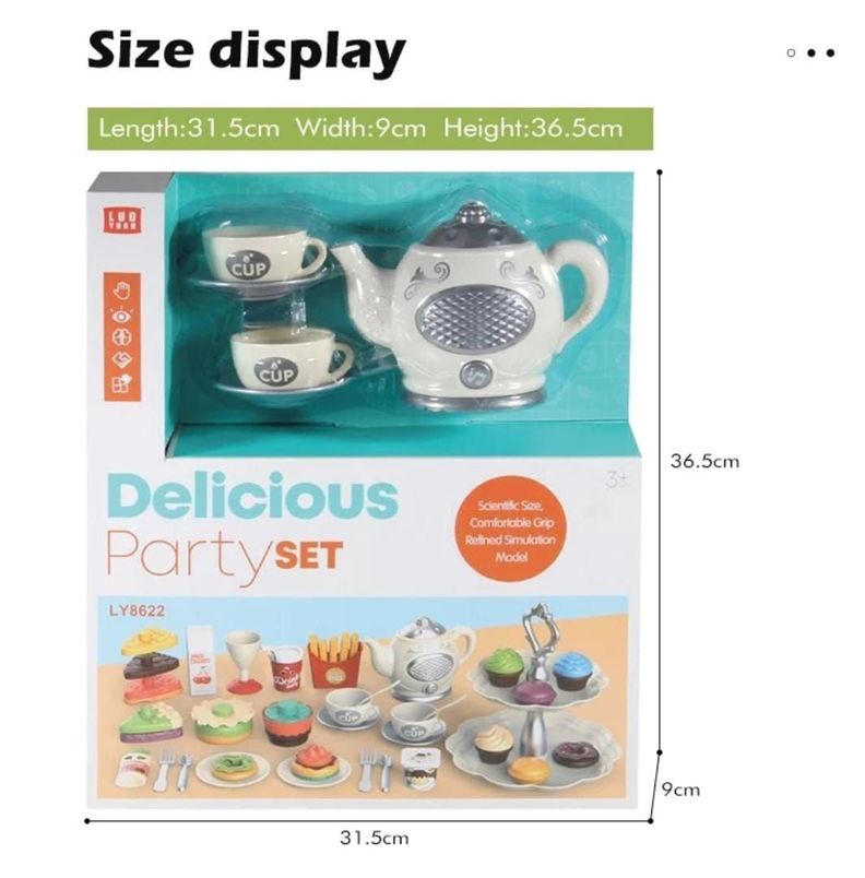 SET DE TAZAS DE TE DE JUGUETE CON ACCESORIOS-4