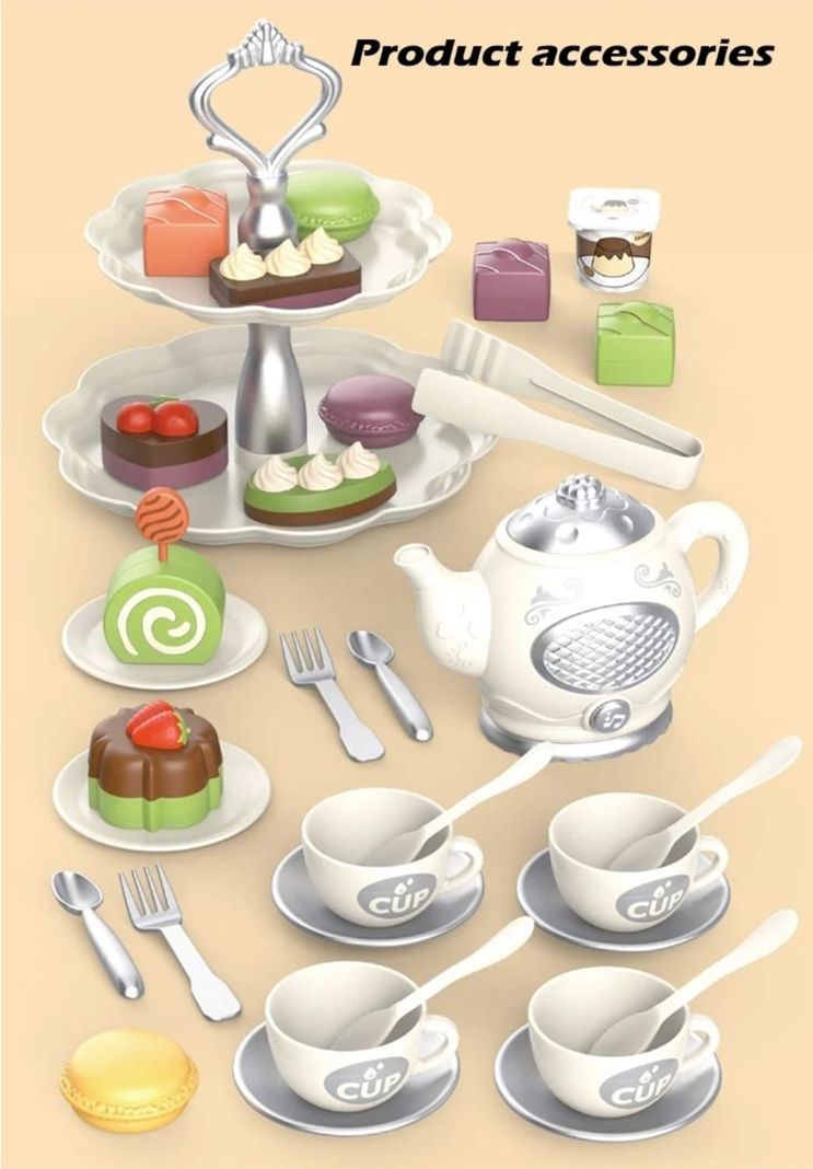 SET DE TAZAS DE TE DE JUGUETE CON ACCESORIOS-5