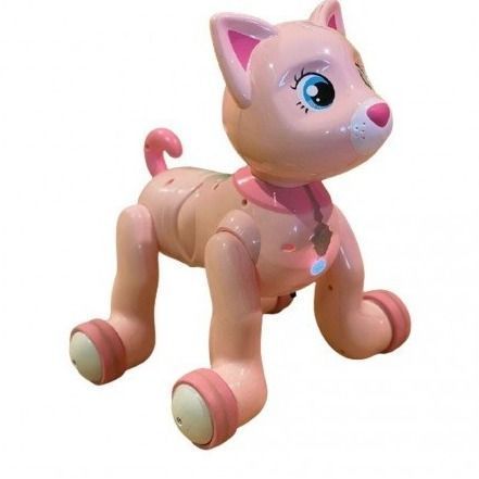 GATO ROBOT DE JUGUETE CONTROL REMOTO CON LUZ, MUSICA Y SONIDO-2