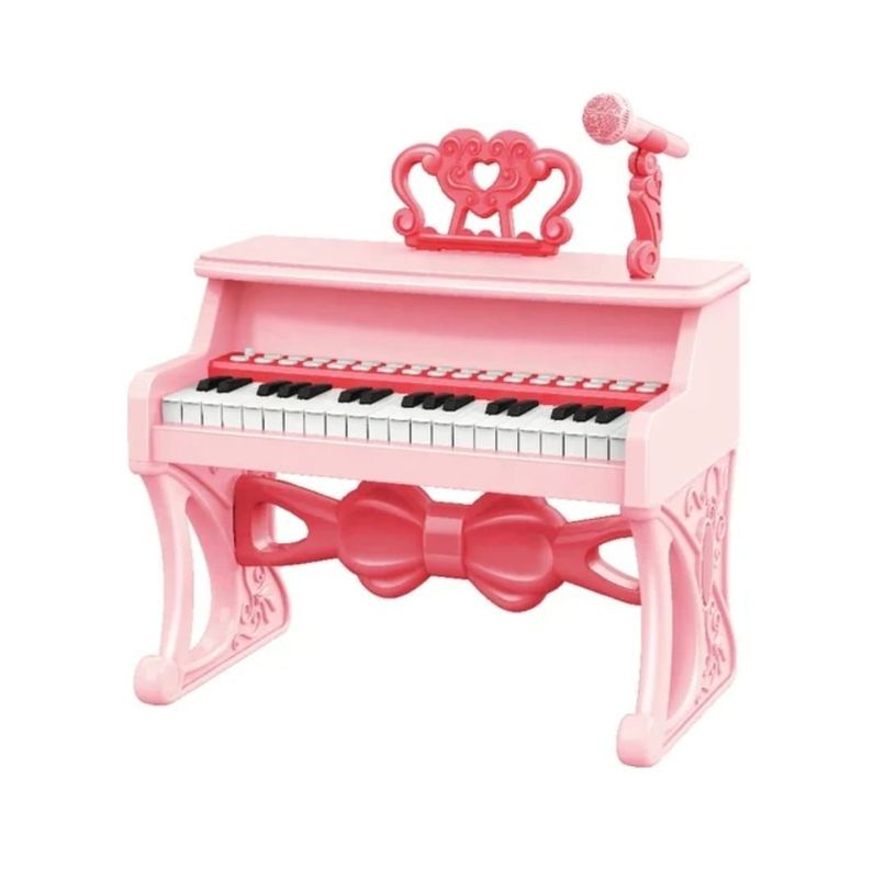 PIANO TECLADO JUGUETE PARA NIÑAS 37 TECLAS MICROFONO Y CONECTO Mp3-0