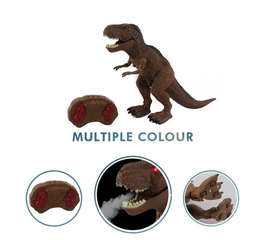 DINOSAURIO CONTROL REMOTO TIRANOSAURIO REX LUZ VAPOR SONIDO-2
