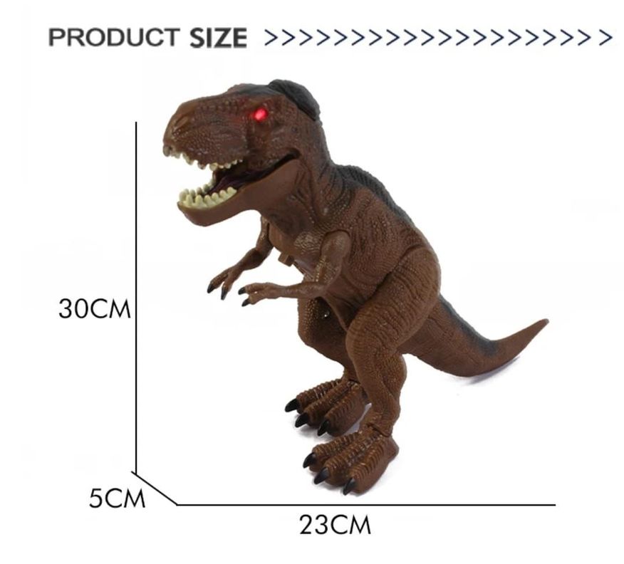 DINOSAURIO CONTROL REMOTO TIRANOSAURIO REX LUZ VAPOR SONIDO-3