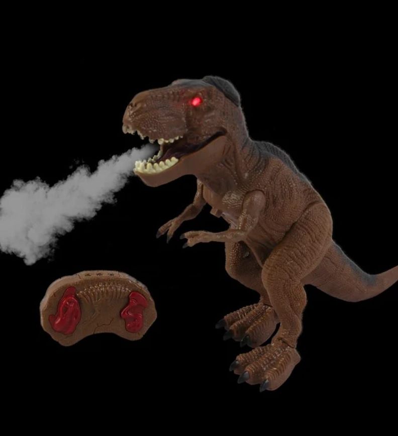 DINOSAURIO CONTROL REMOTO TIRANOSAURIO REX LUZ VAPOR SONIDO-6