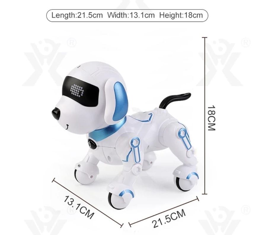 Perro Robot Control Remoto Inteligente Dog Baila Azul-2
