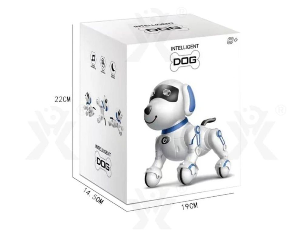 Perro Robot Control Remoto Inteligente Dog Baila Azul-3
