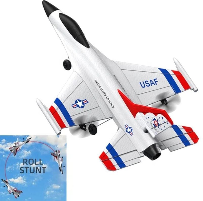 Avion Aeroplano F-16  Control Remoto 2,4 Ghz.  3ch-7