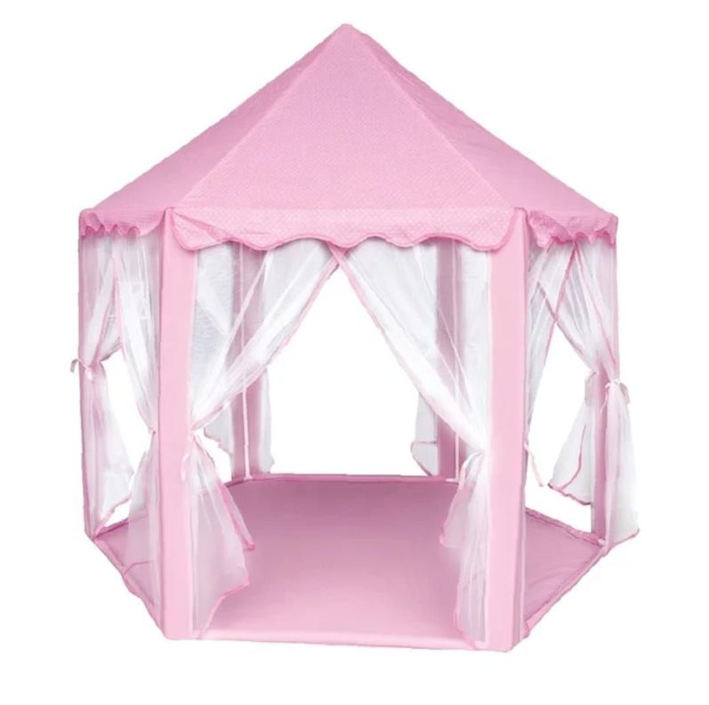 CARPA CASTILLO DE PRINCESA PARA NIÑAS PORTATIL ROSADO-0