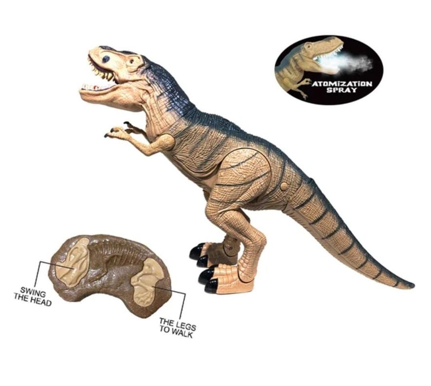 DINOSAURIO CONTROL REMOTO GRAN TIRANOSAURIO REX LUZ VAPOR-3