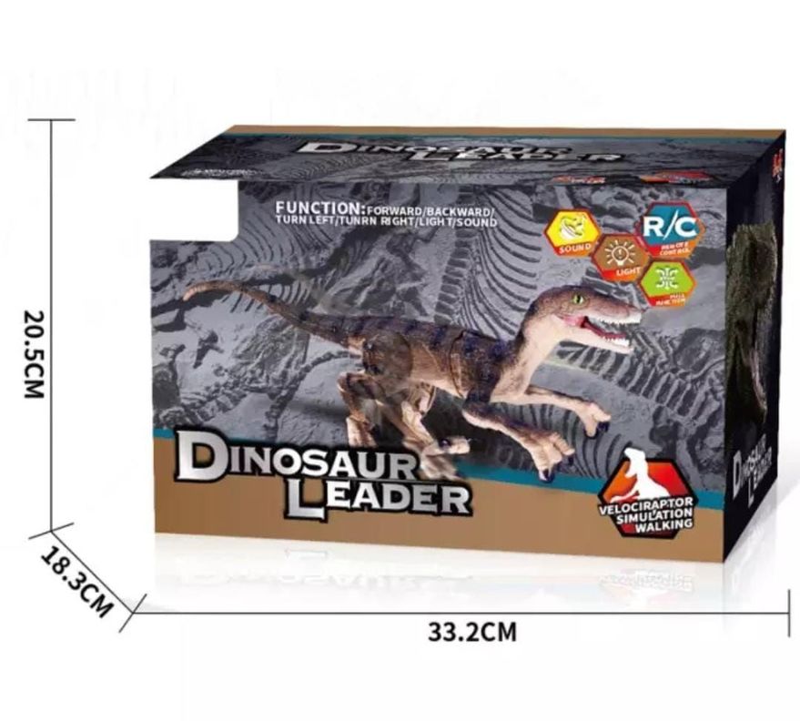 DINOSAURIO CONTROL REMOTO 2,4 GHZ. VELOCIRAPTOR RECARGABLE-4
