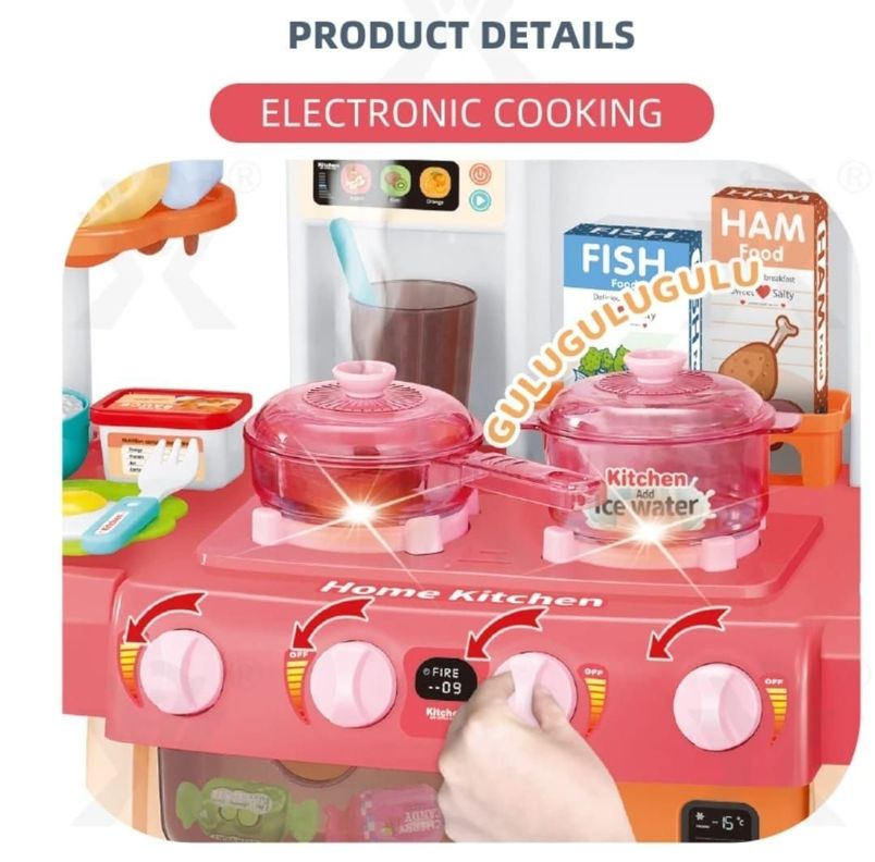 COCINA DE JUGUETE 38 ACCESORIOS LUCES 70CM DE ALTO-7