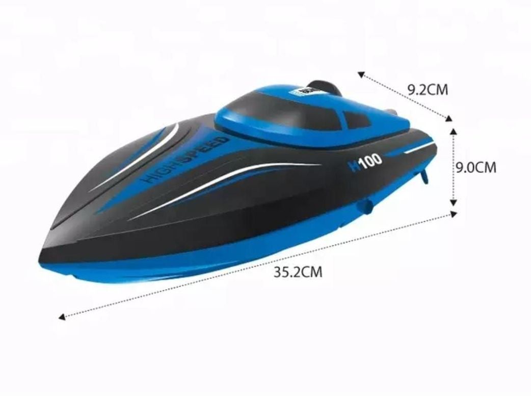 Lancha Bote Barco H100, Control Remoto 2,4 Ghz-4