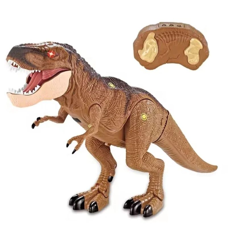 DINOSAURIO CONTROL REMOTO GRAN TIRANOSAURIO REX LUZ SONIDO-0