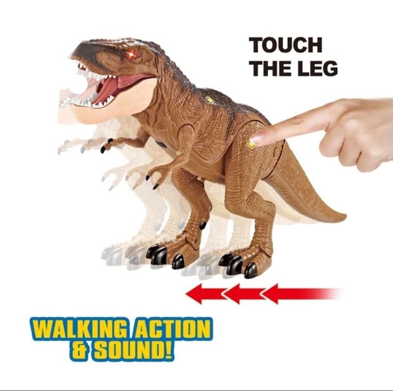 DINOSAURIO CONTROL REMOTO GRAN TIRANOSAURIO REX LUZ SONIDO-7