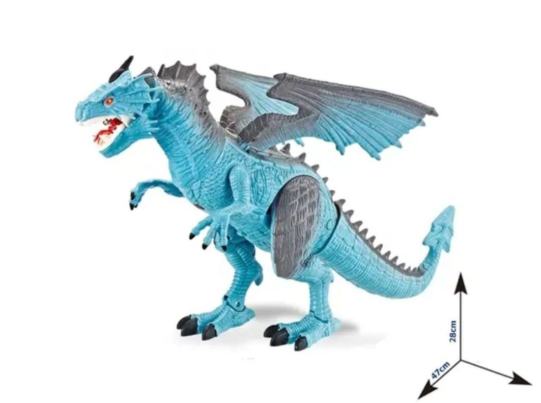 DINOSAURIO CONTROL REMOTO GRAN DRAGON LUZ VAPOR SONIDO-4