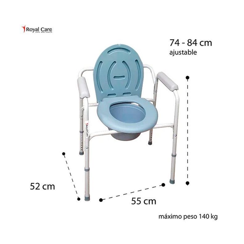 Baño Portátil - Silla Wc 3 en 1 - Royal Care-1