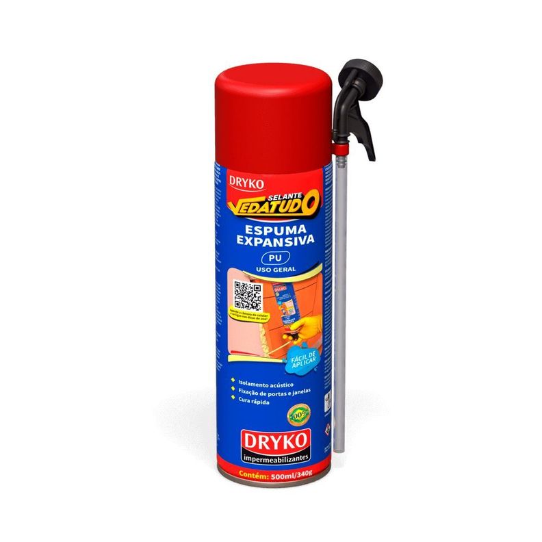 Espuma Expansiva Dryko Sellante Vedatudo - 500 ml / 340 g-0
