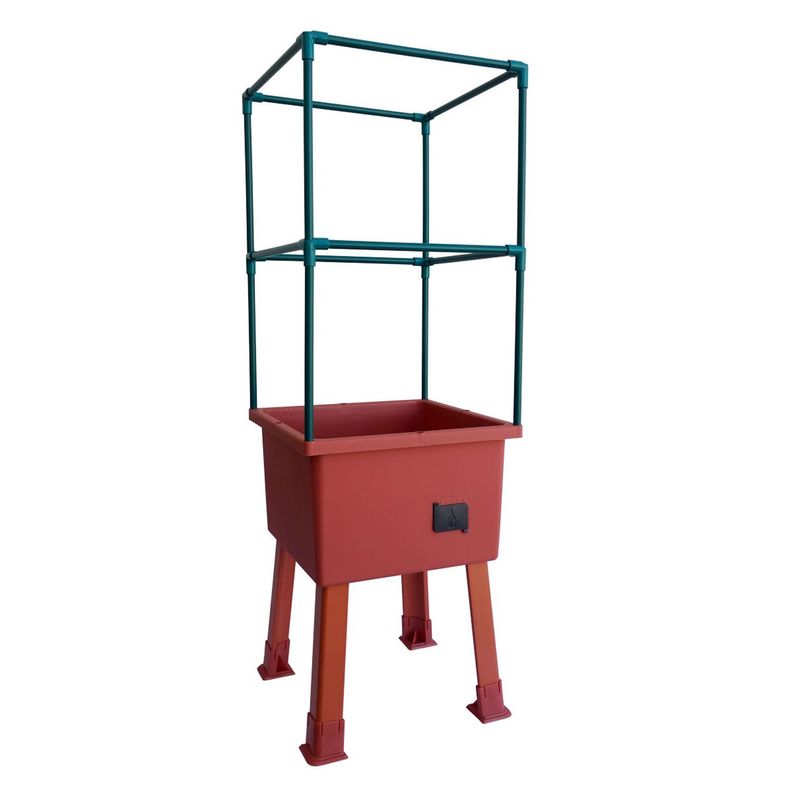 Huerto pequeño terracota 40x40x110 cm.-1