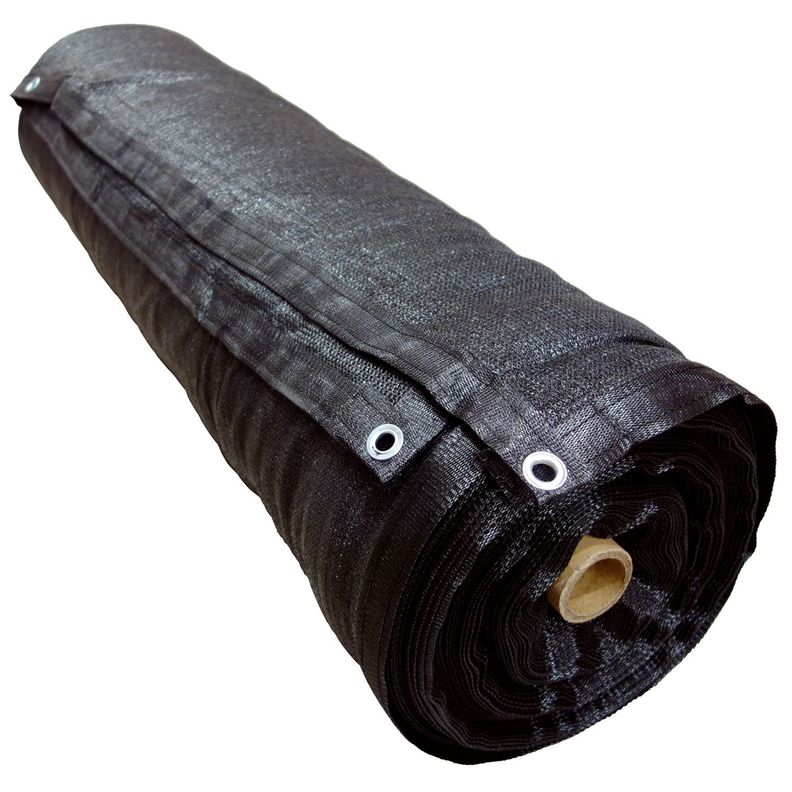 Malla Sombra Lisa 90% Negra de 2.00 x 50 m con ojetillo-0