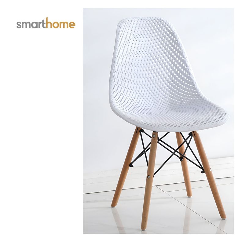 Kit 4 sillas modelo Eames diseño Smarthome color Blanco-1