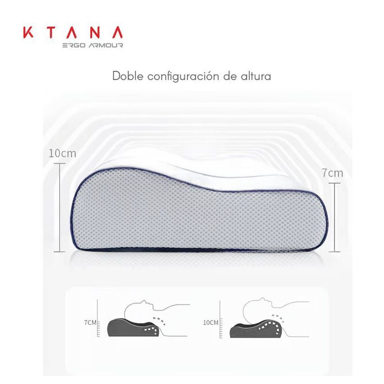 Almohada Cervical Ergo Armour Ktana Memory Foam -2