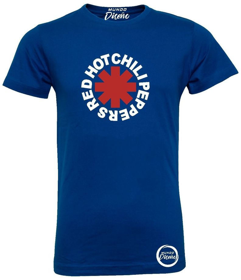 Polera De Hombre Manga Corta Red Hot Chili Peppers Clasico-1
