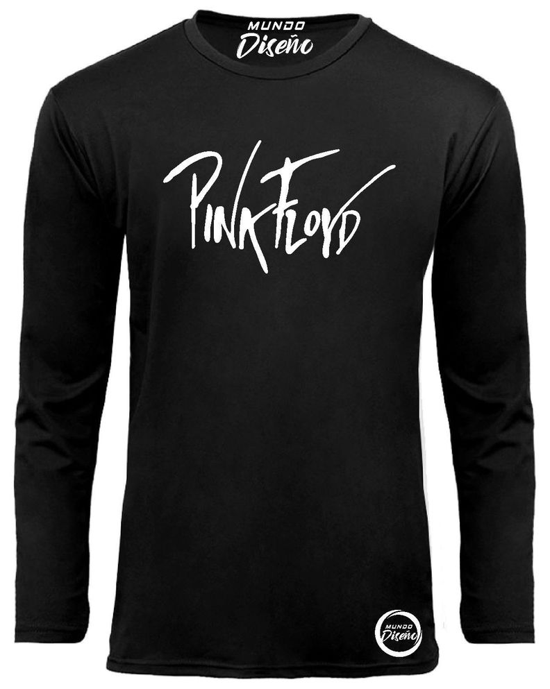 Polera Manga Larga De Hombre Pink Floyd Firma-1