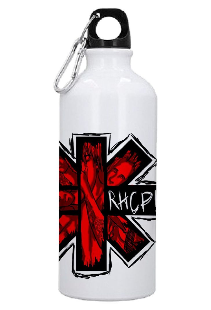 Botella Aluminio De Agua Grupo Red Hot Chili Peppers Cruz-0