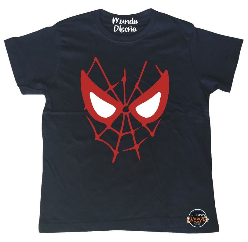 Polera De Niño Avengers Spiderman Rostro-1