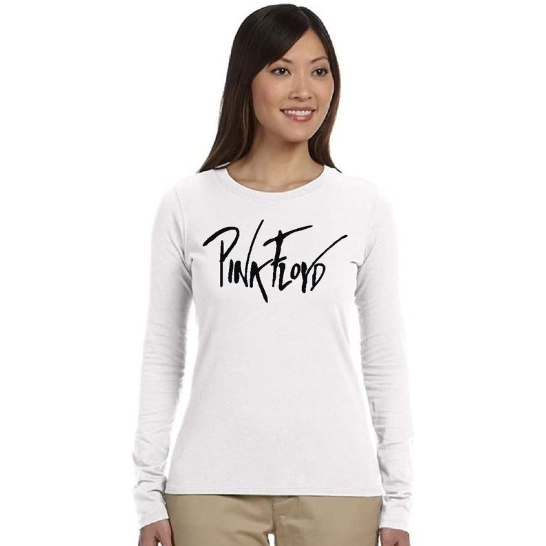 Poleras Manga Larga De Mujer Pink Floyd Firma-0