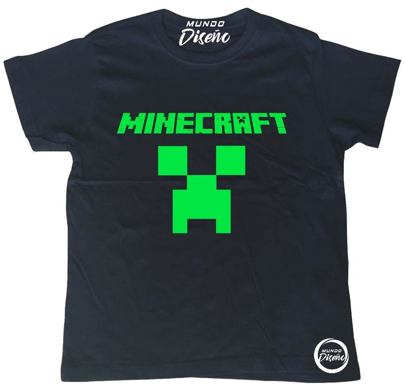 Polera De Niño Minecraft Clásico-1
