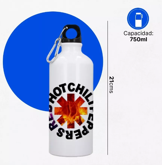 Botella Aluminio De Agua Red Hot Chili Peppers-1