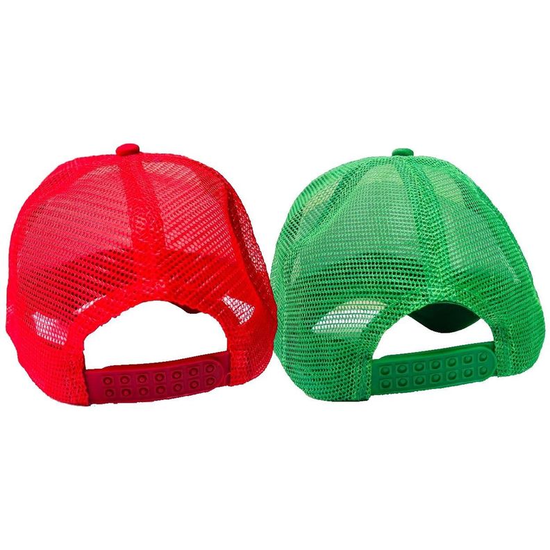 Pack Gorro Jockey Mario Bros Y Luigi Bros Malla-1