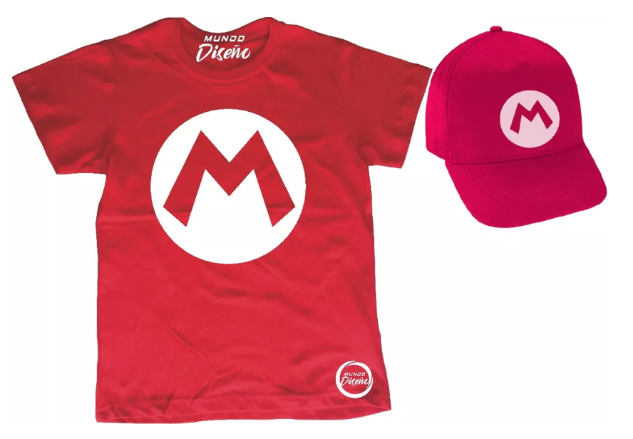 Polera De Niño Mario Bros Clasico + Jockey-1