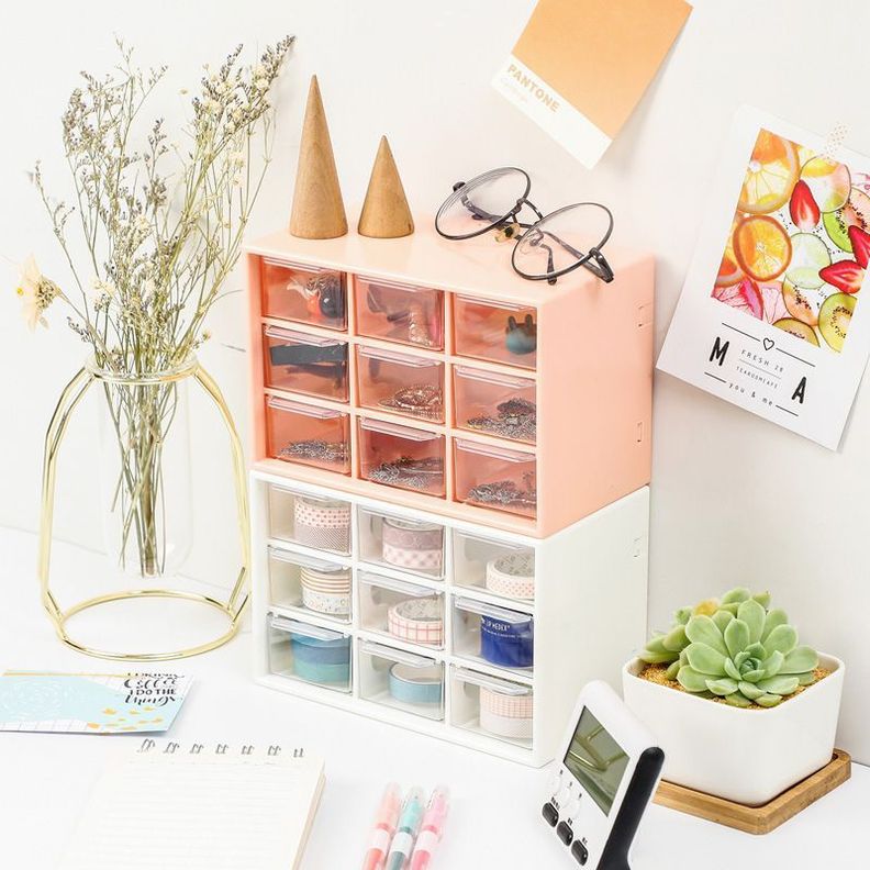 Organizador De Papeleria Accesorios Y Otros Coral-2
