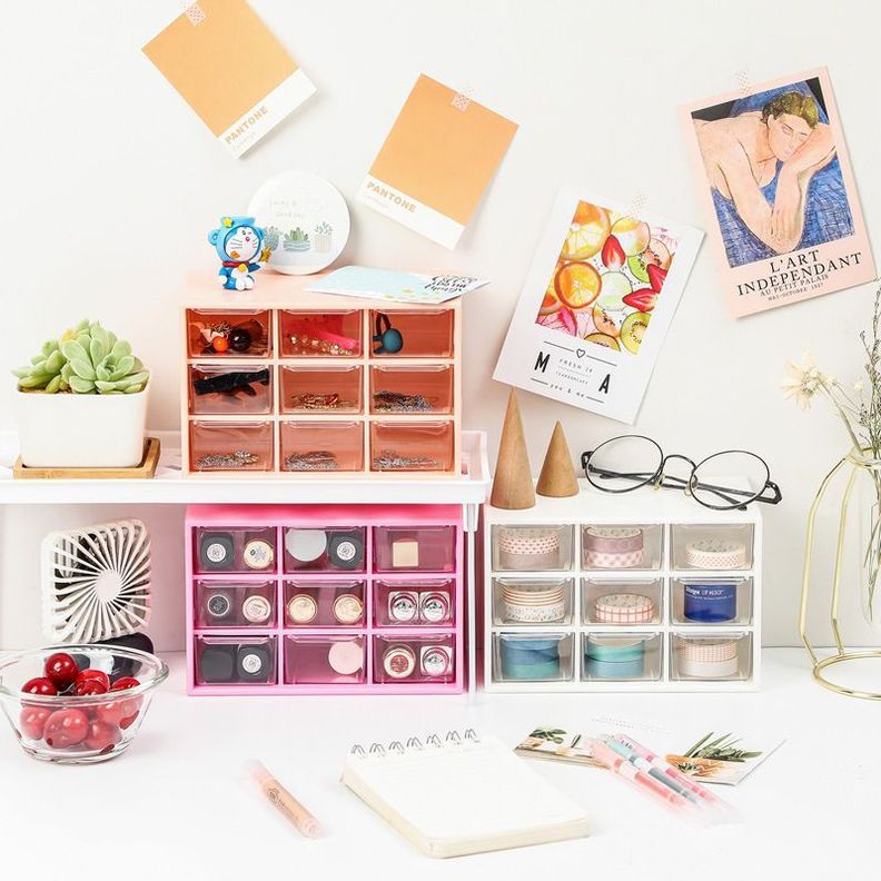 Organizador De Papeleria Accesorios Y Otros Coral-3