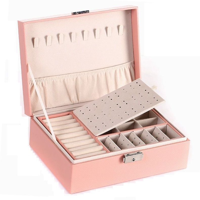 Joyero Caja De Joya Tipo Maleta Organizador Joyas-0