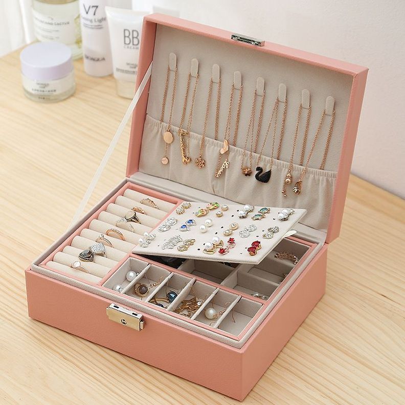 Joyero Caja De Joya Tipo Maleta Organizador Joyas-1