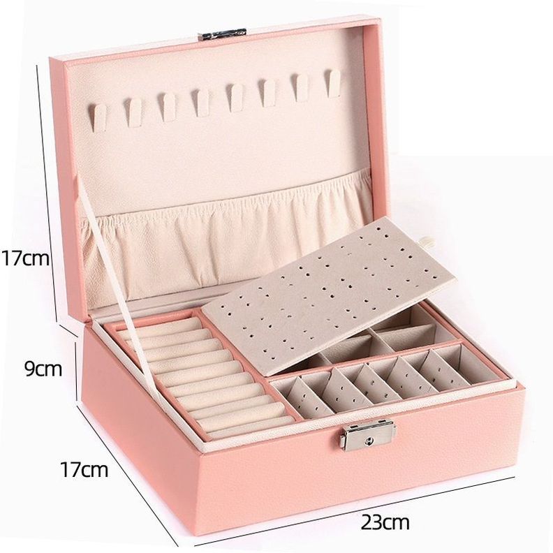 Joyero Caja De Joya Tipo Maleta Organizador Joyas-4