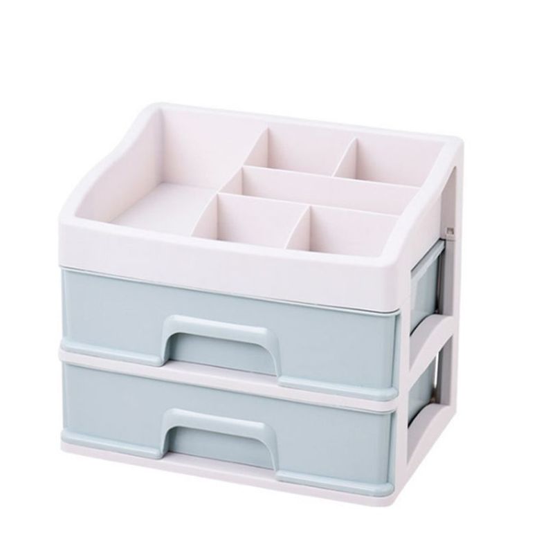 Organizador De Cosmeticos Maquillajes 2 Cajones-0