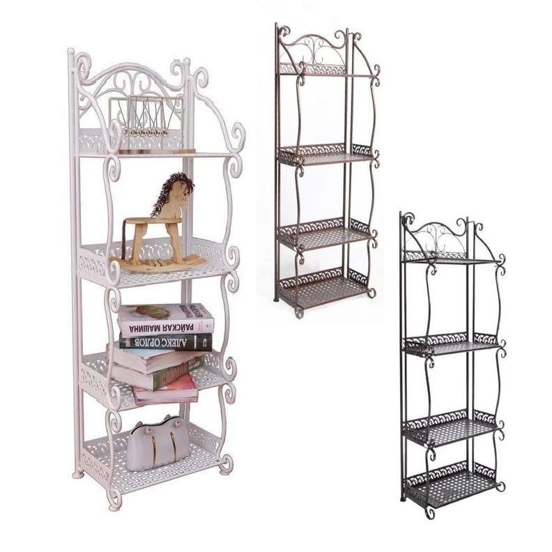 Estante Organizador Metalico Baño 33x20x105cm-1