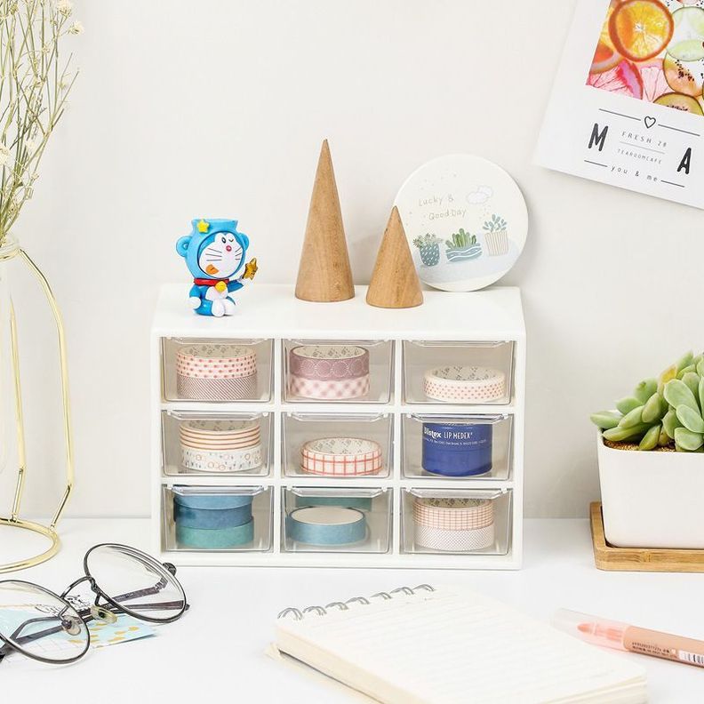 Organizador De Papeleria Accesorios Y Otros Blanco-2