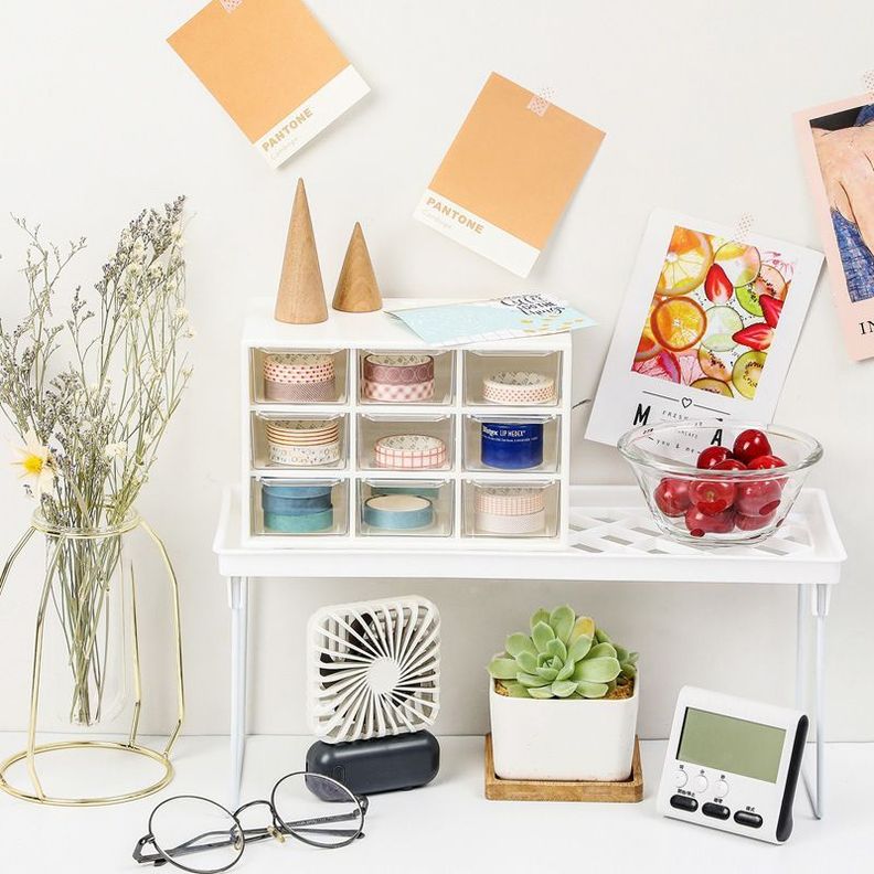 Organizador De Papeleria Accesorios Y Otros Blanco-3