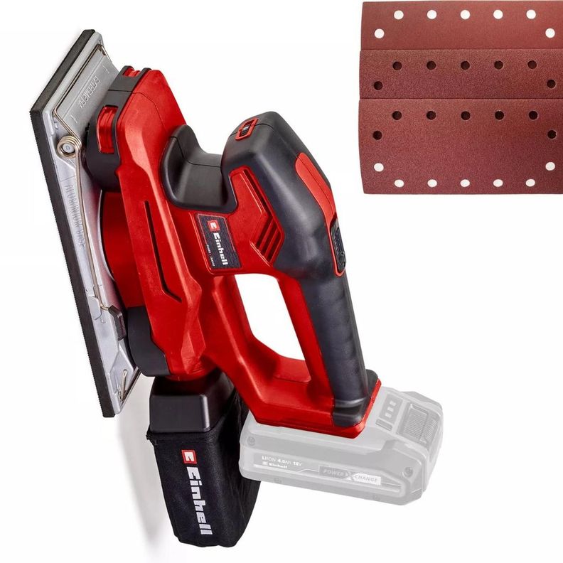 Lijadora Orbital Inal. Einhell Te-os 18/230 Li - Sin Bateria Rojo 2 Kg